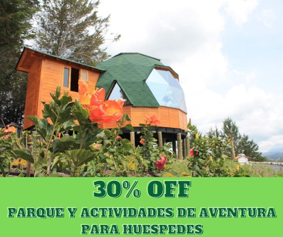 Glamping Y Chalet Aventura Park Villa De Leyva La Periquera Exterior photo